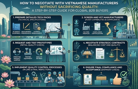 How to Negotiate with Vietnamese Manufacturers Without Sacrificing Quality: A Step-by-Step Guide for Global B2B Buyers